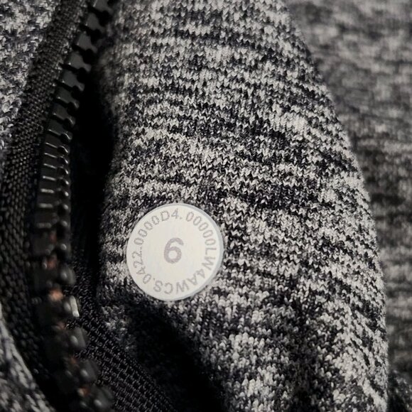 Lululemon Define Jacket Heathered Grey/Black Luon Size 6 Euc - Picture 6 of 9